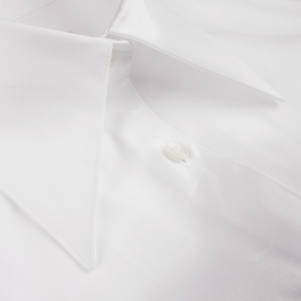 Ingrid Wide Collar Shirt - White