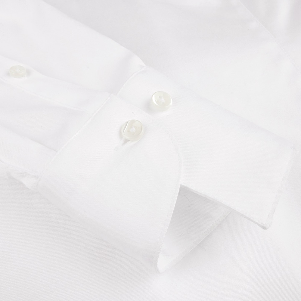 Ingrid Wide Collar Shirt - White