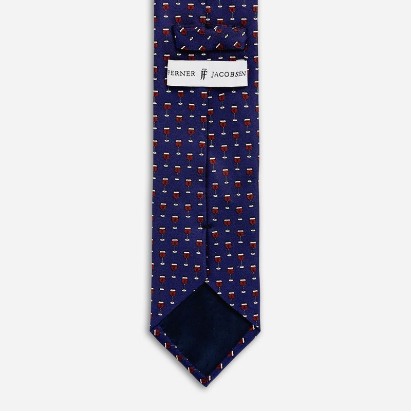 Tie Silk Wine - Blue-Red Wine