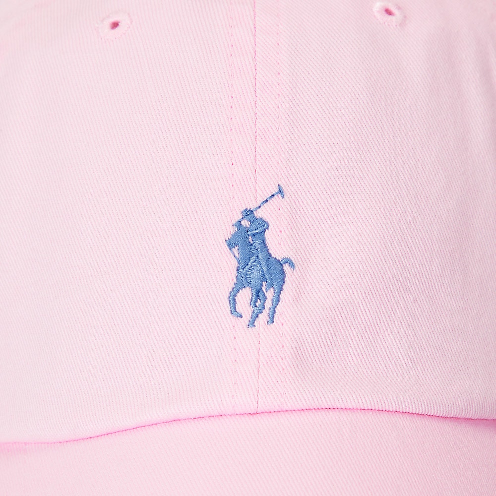 Cotton Chino Ball Cap - Carmel Pink /Jewel Blue