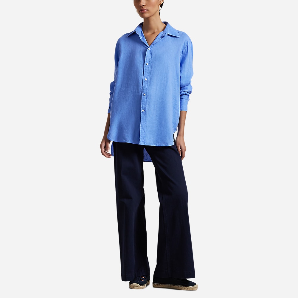 Classic Fit Linen Shirt - Harbor Island Blue