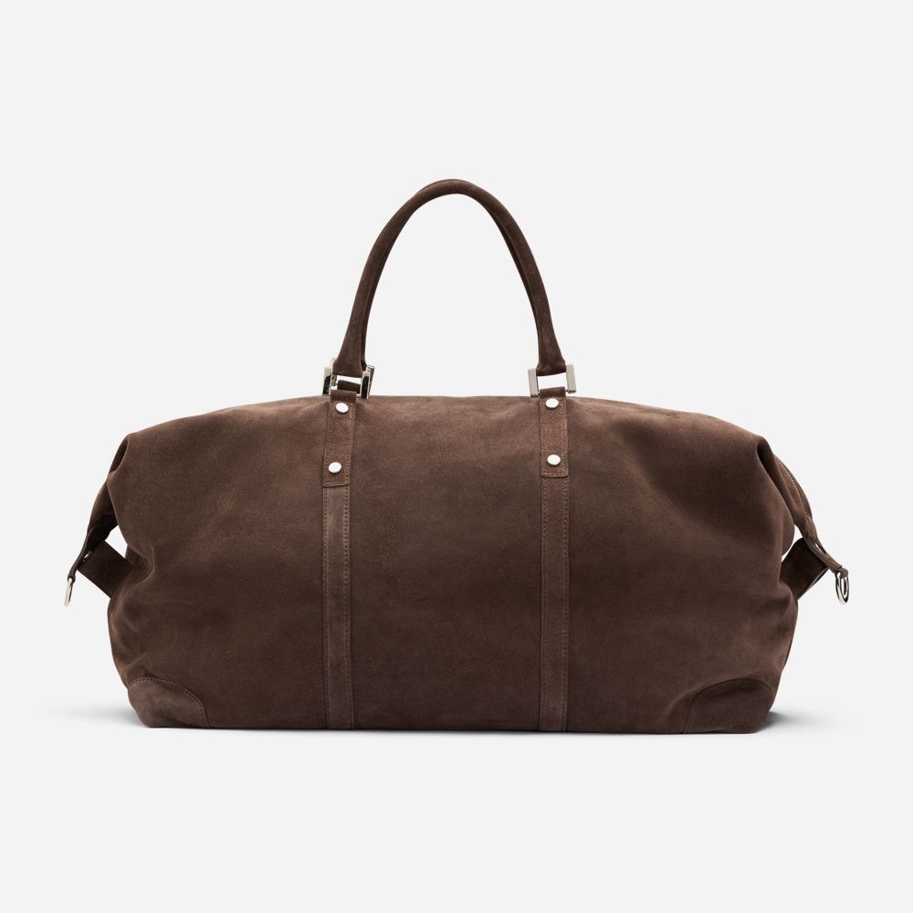 Weekend Bag - Dark Brown Suede