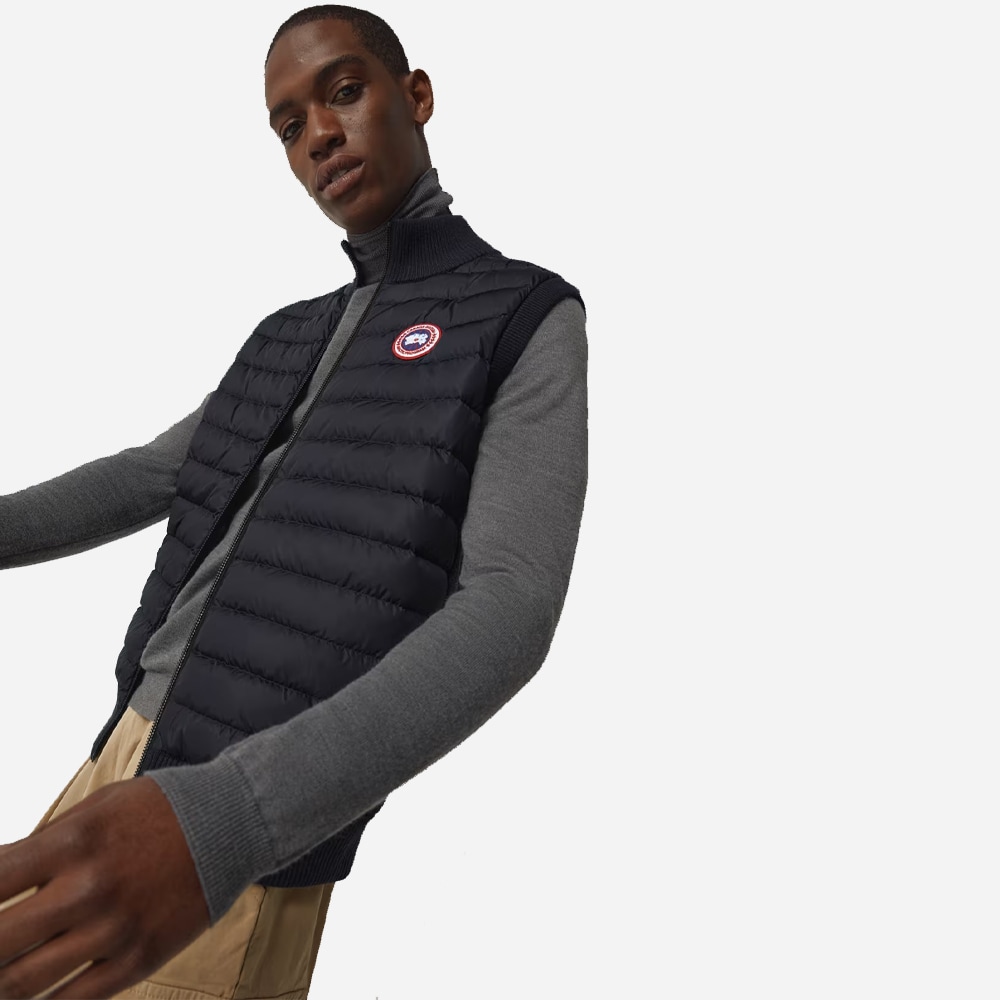 Hybridge Knit Vest - Navy