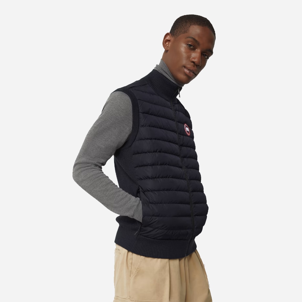 Hybridge Knit Vest - Navy