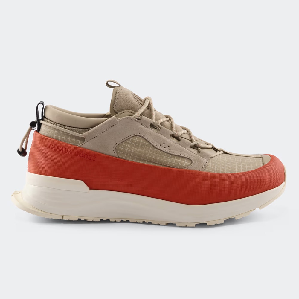 Glacier Trail Sneaker -  Tan/Signal Orange/Linen