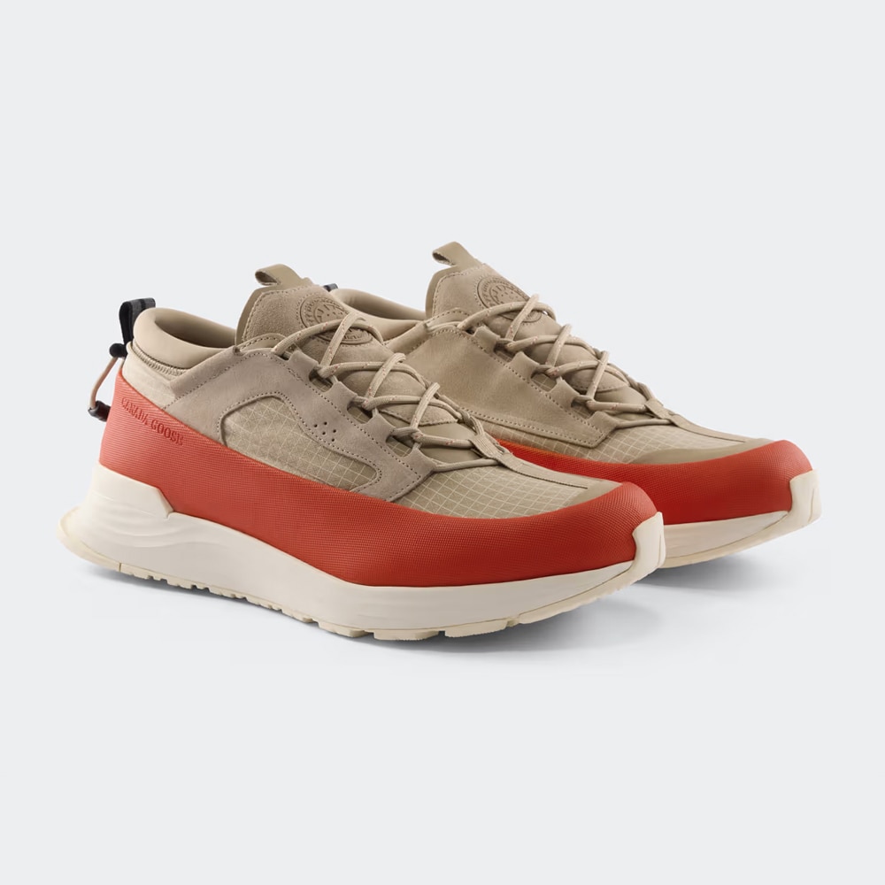 Glacier Trail Sneaker -  Tan/Signal Orange/Linen