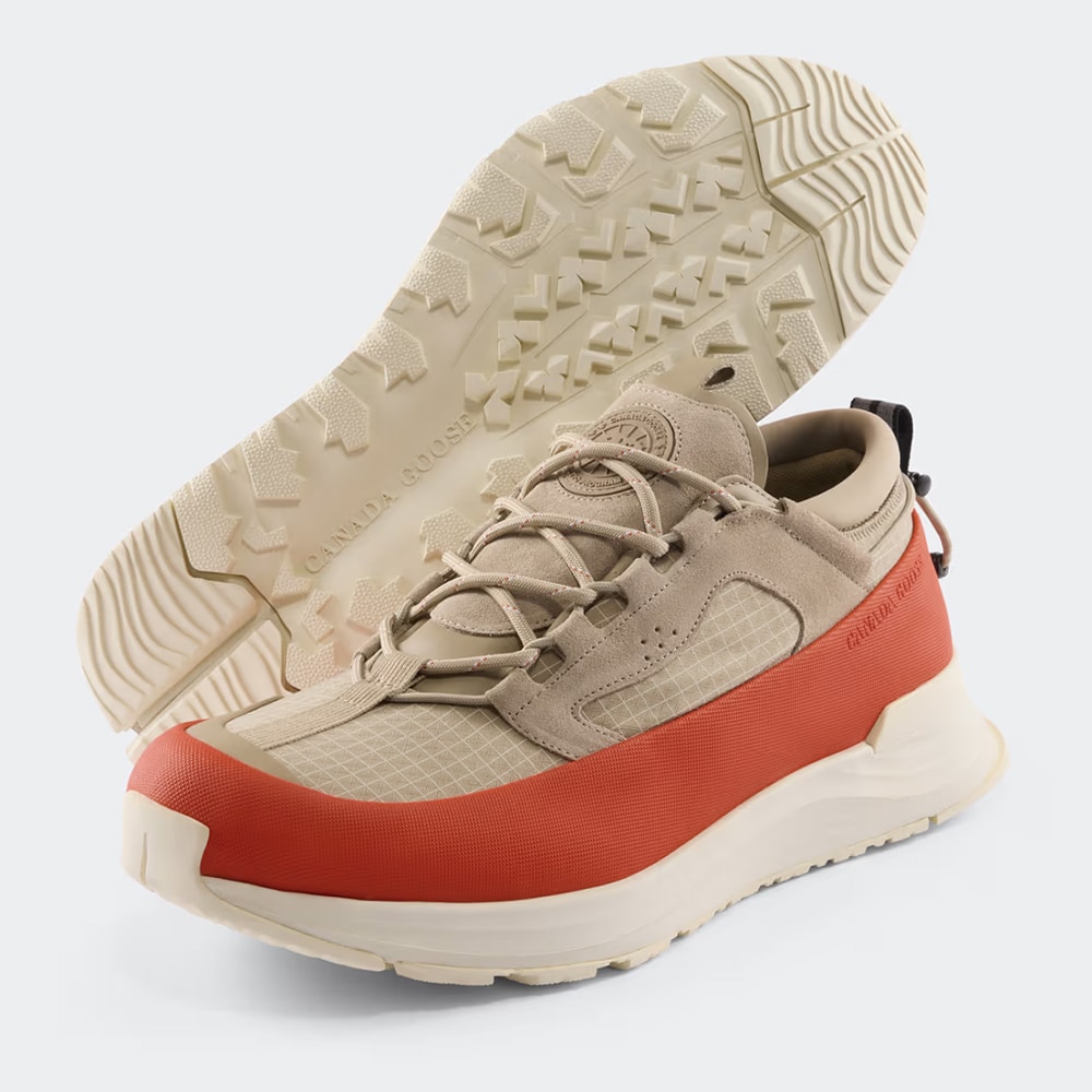 Glacier Trail Sneaker -  Tan/Signal Orange/Linen