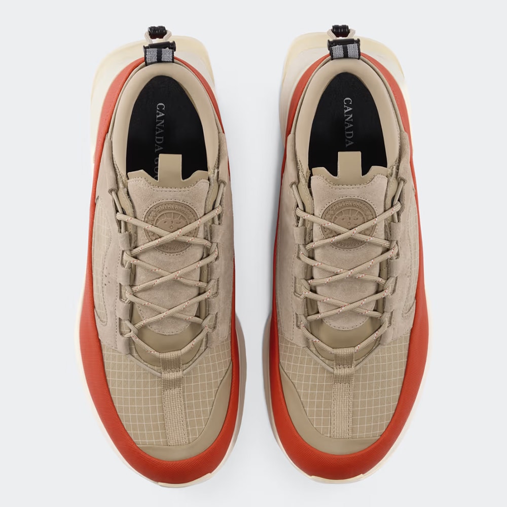 Glacier Trail Sneaker -  Tan/Signal Orange/Linen