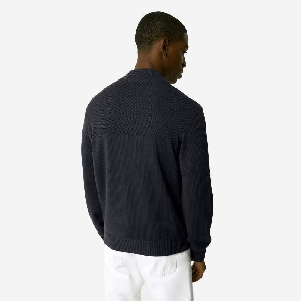 Hybridge Knit Jacket - Navy