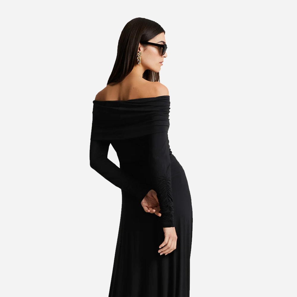 Gianella Off-Shoulder Top - Black