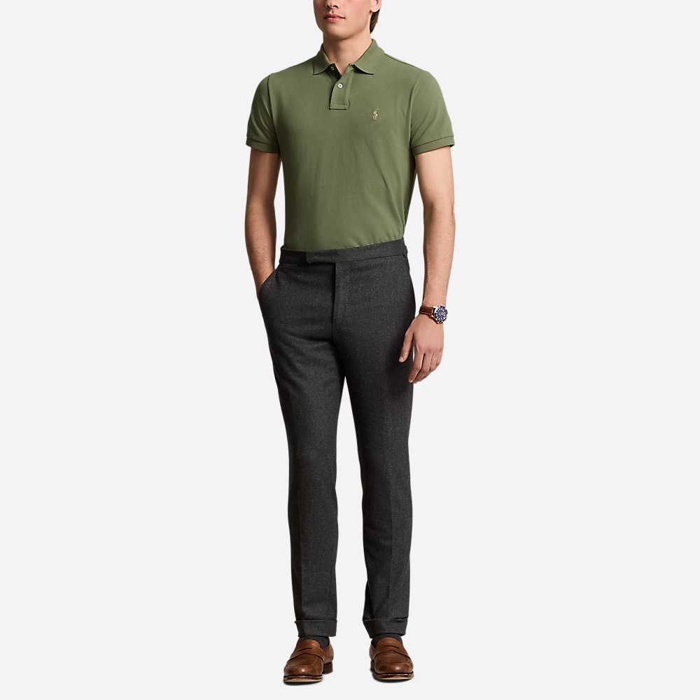 Custom Slim Fit Mesh Polo Shirt - Garden Trail