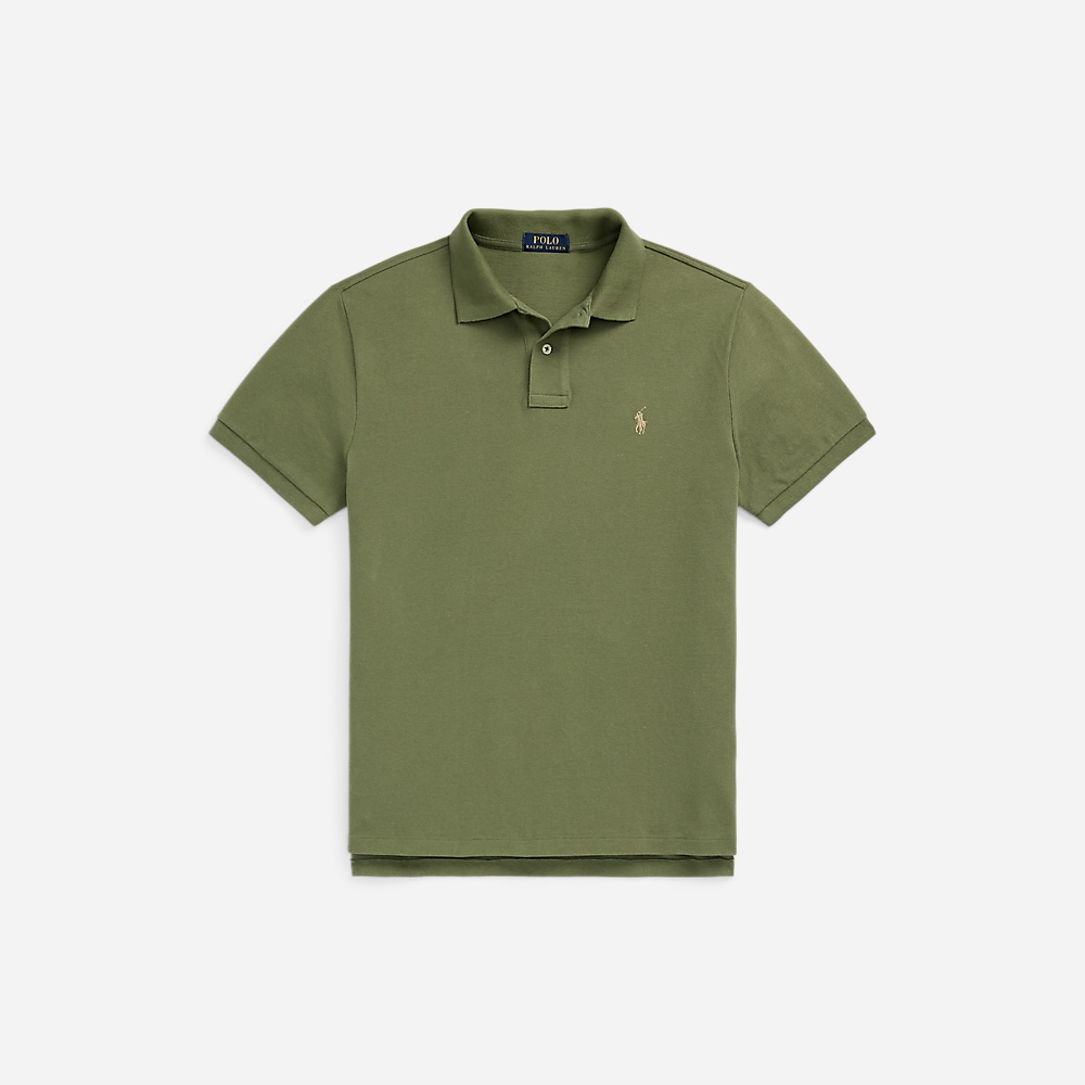 Custom Slim Fit Mesh Polo Shirt - Garden Trail