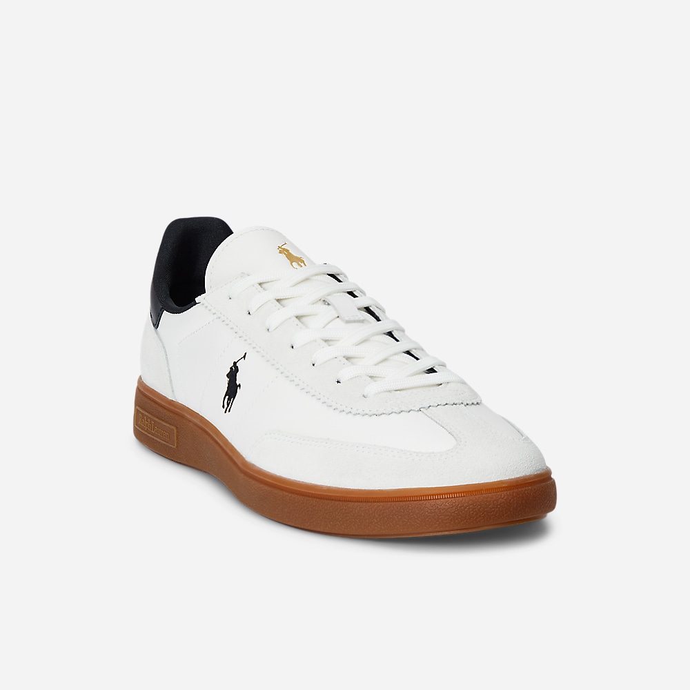 Bedford Court Leather Sneaker - White/Black