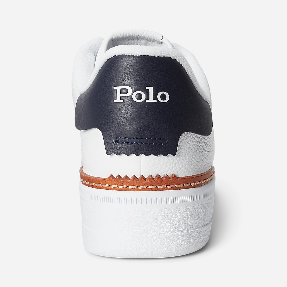 Master Court Leather Sneaker - White/Navy Pp