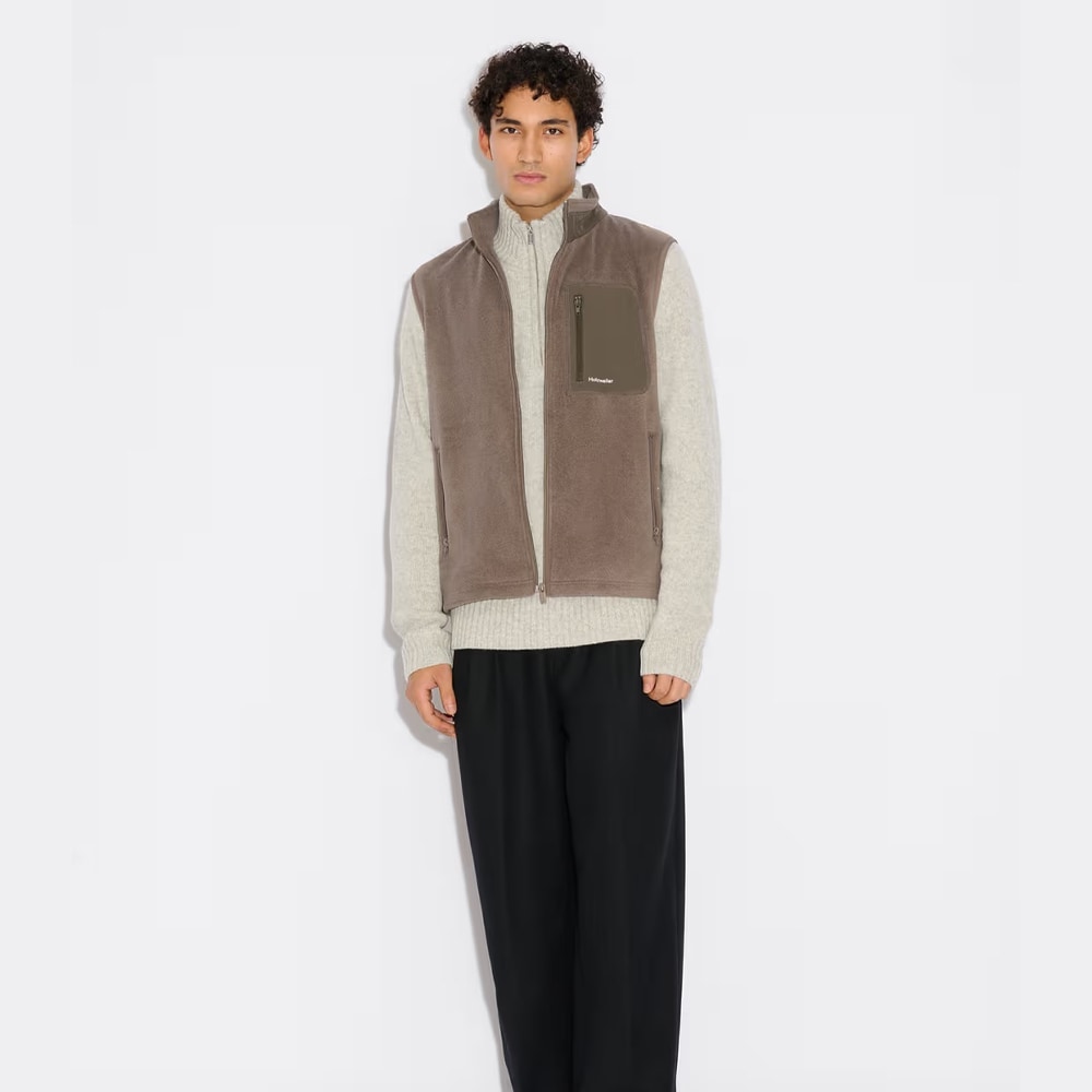 Dovre Fleece Vest - Taupe