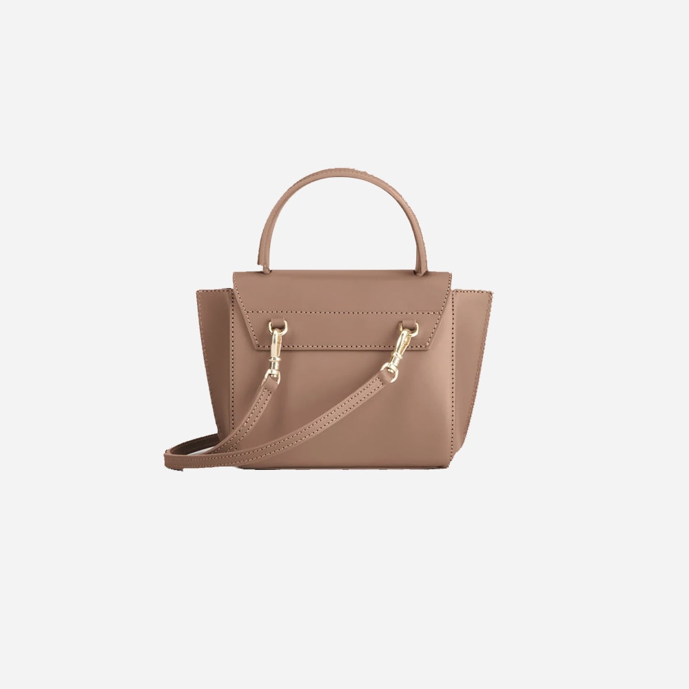 Montalcino Hazelnut Leather Mini Handbag - Hazelnut