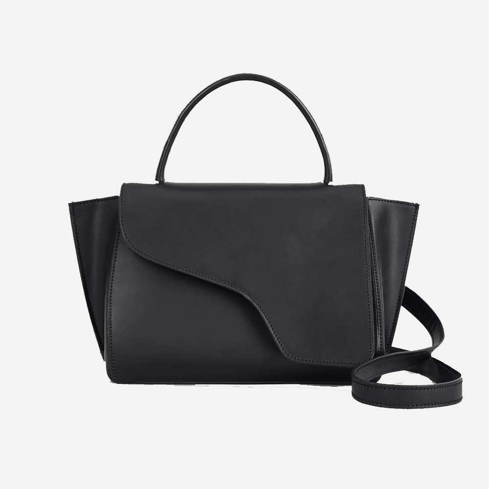 Arezzo Black Leather Handbag - Black