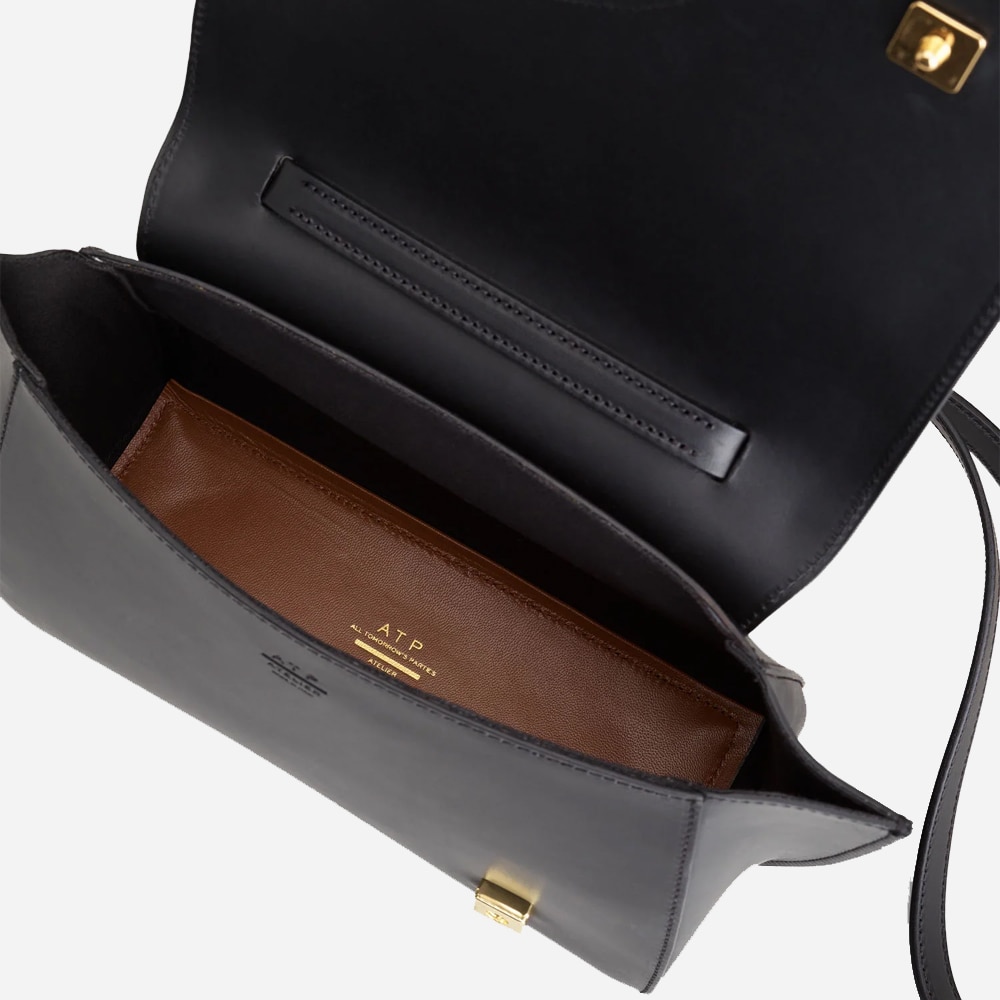 Arezzo Black Leather Handbag - Black