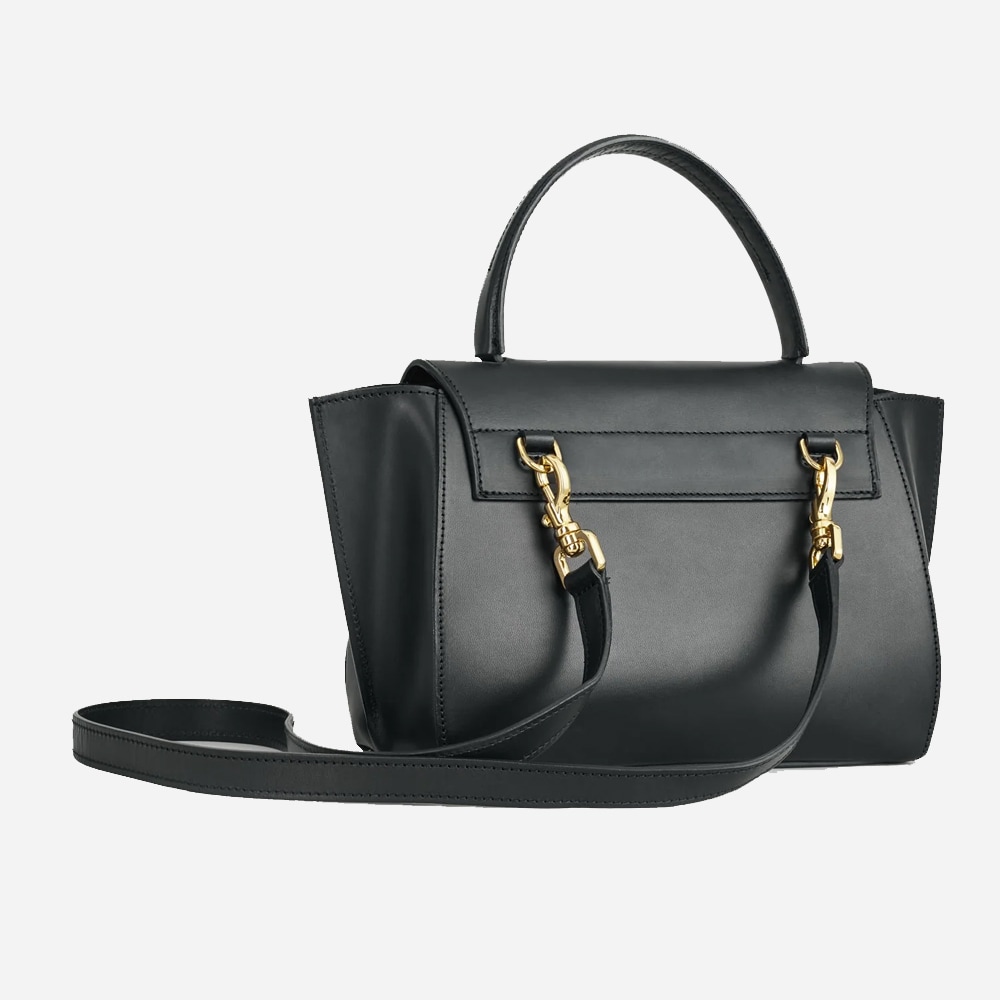 Arezzo Black Leather Handbag - Black