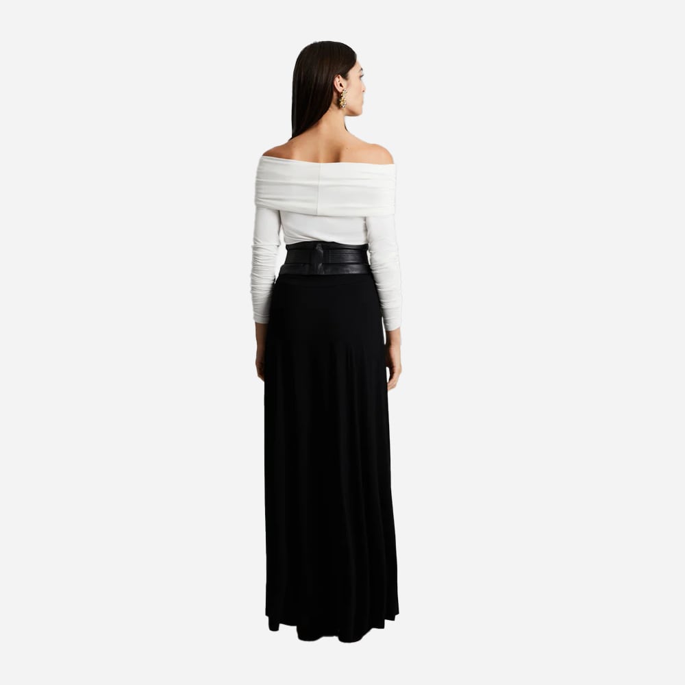 Gianella Off-Shoulder Top - Chalk White