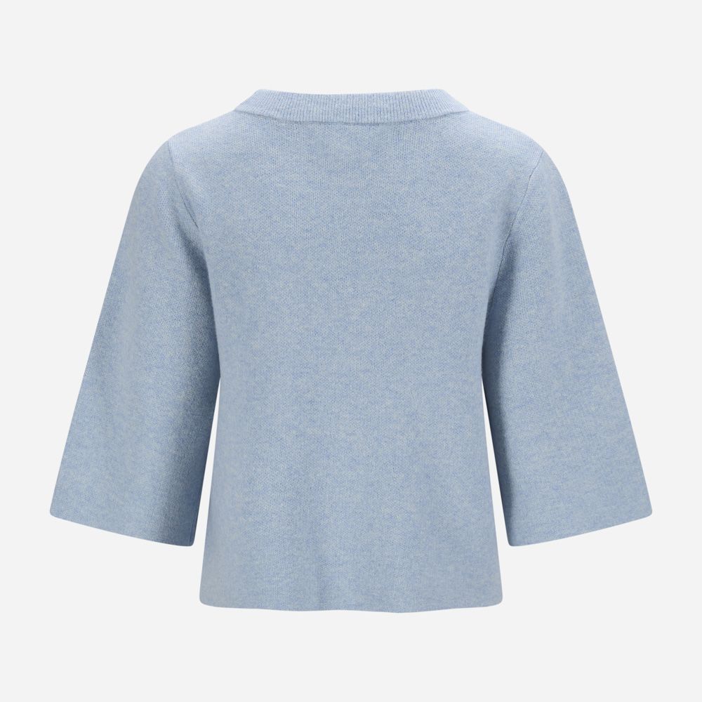 Jackie Tee Cashmere Blend - Light Blue Mel