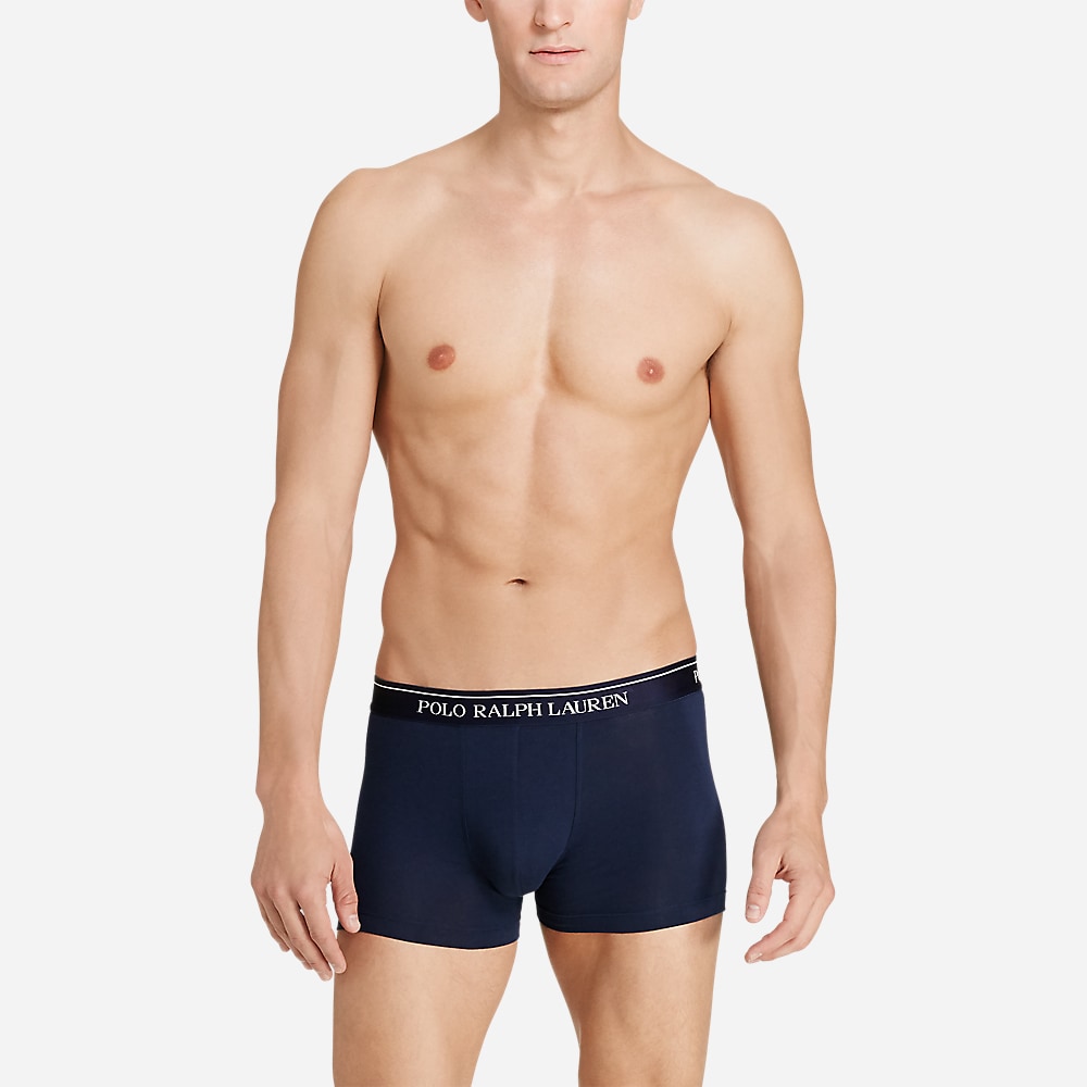 3 Pack Stretch Cotton Trunk - Navy