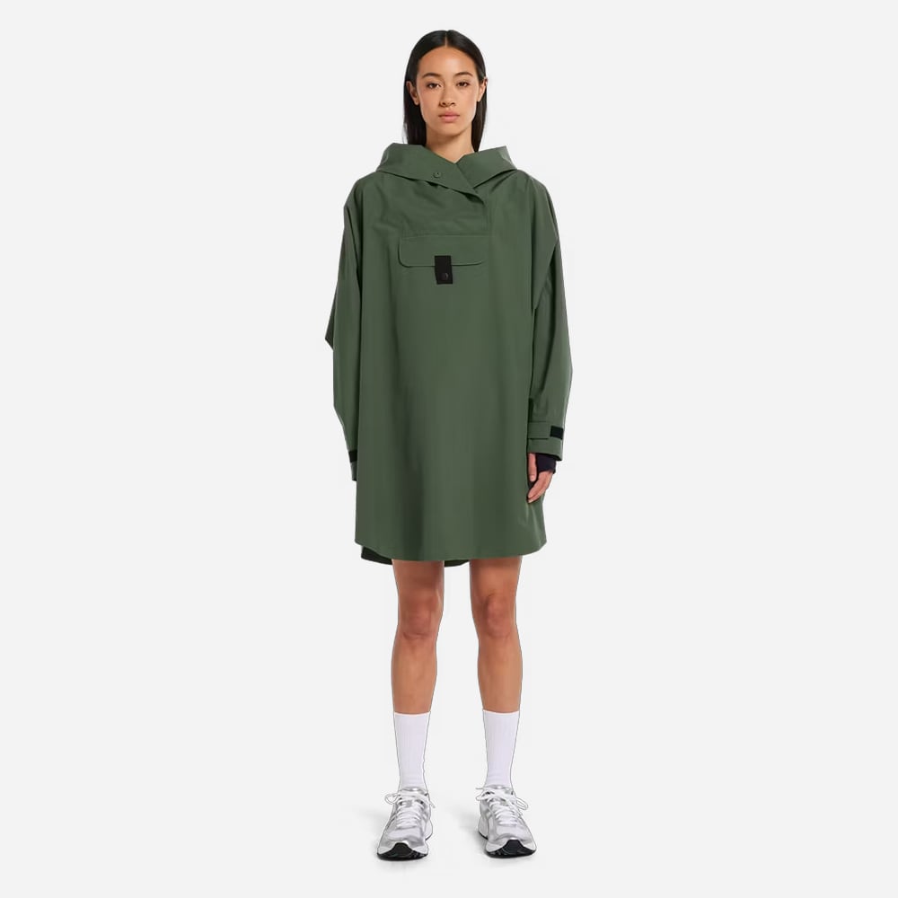 Bergen Poncho - Dusty Green