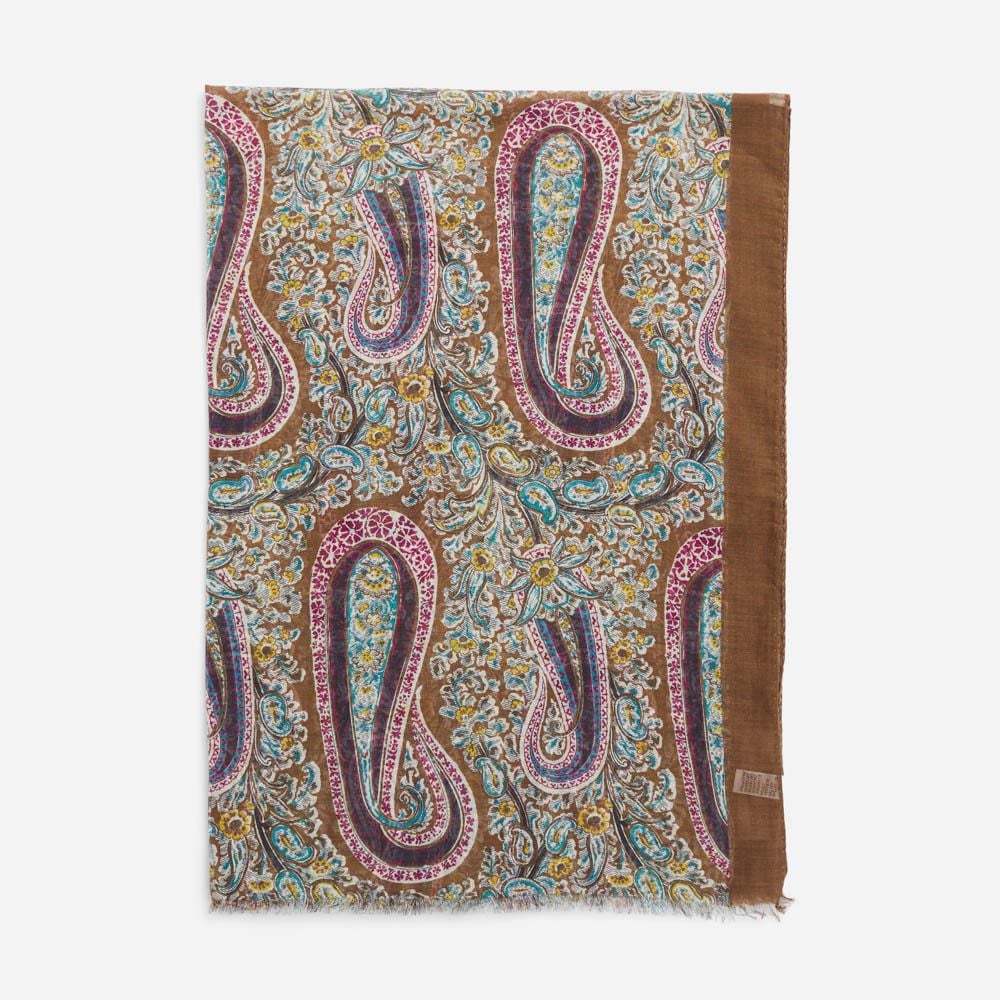 Scarf Brown Paisley