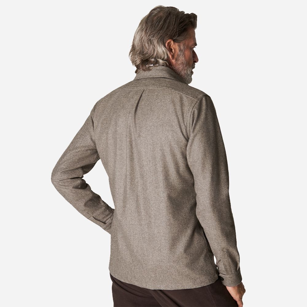 Wool-Cashmere Overshirt Ligth Brown
