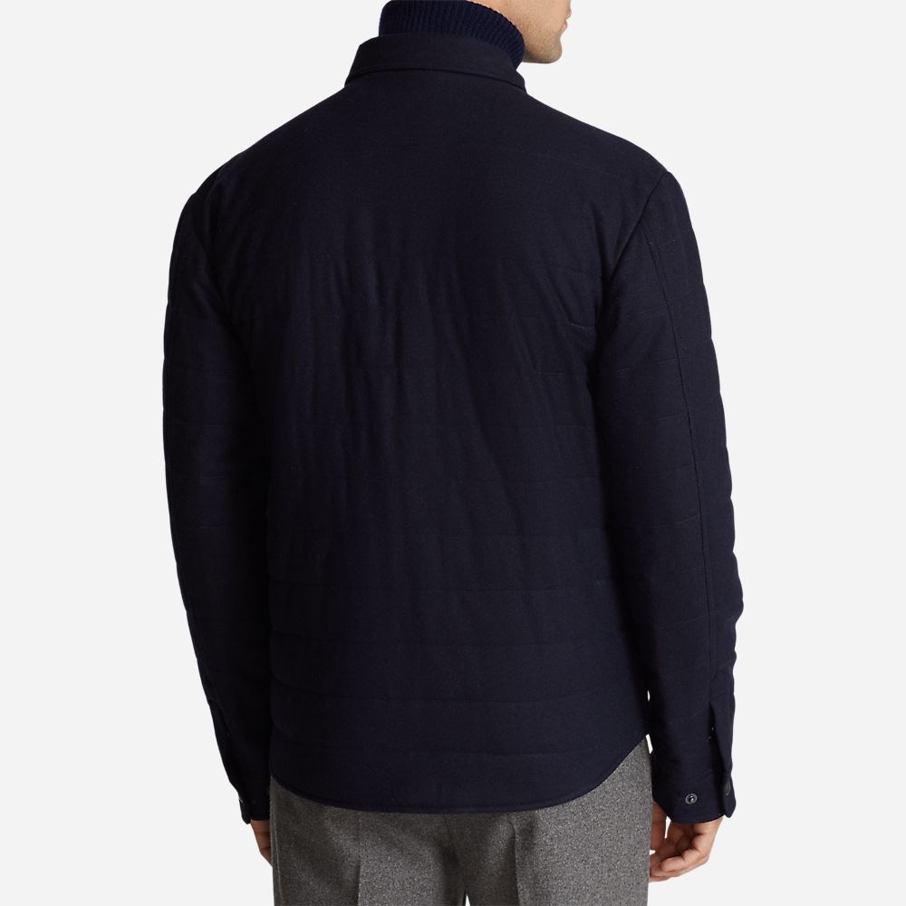 Watson Quilted Wool Jacket - Classic Chairman Navy