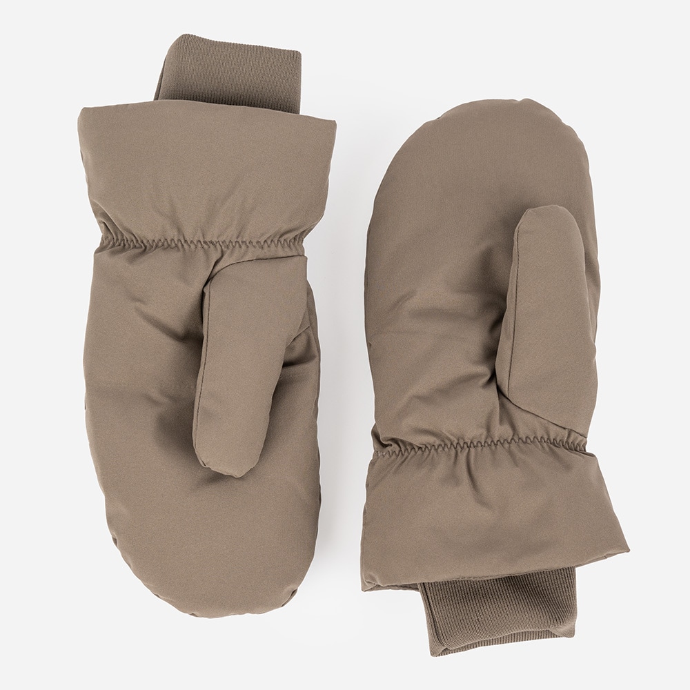 Slogen Bubble Mittens Taupe