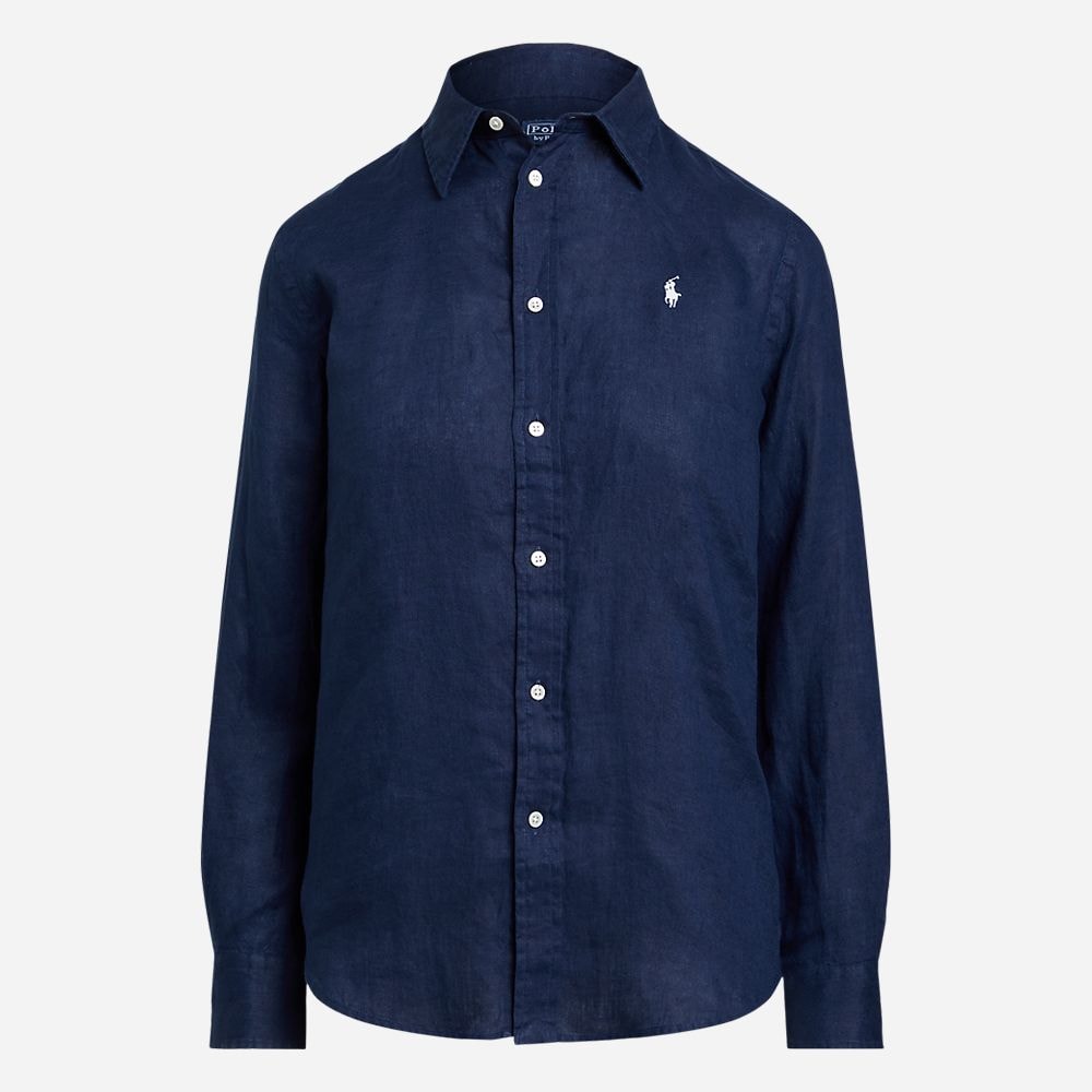 Relaxed Fit Linen Shirt - Newport Navy - Ferner Jacobsen