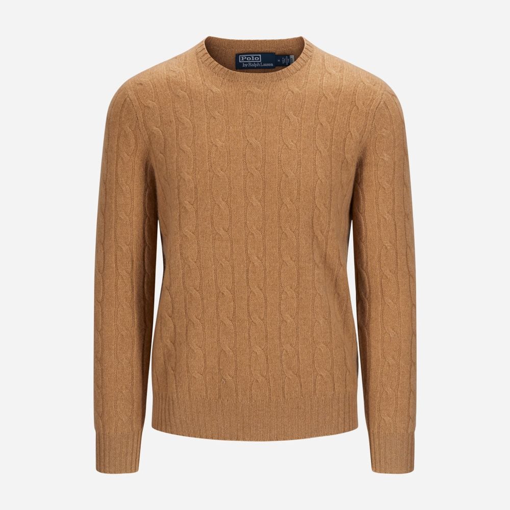 The Iconic Cable-Knit Cashmere Jumper - New Camel Melange