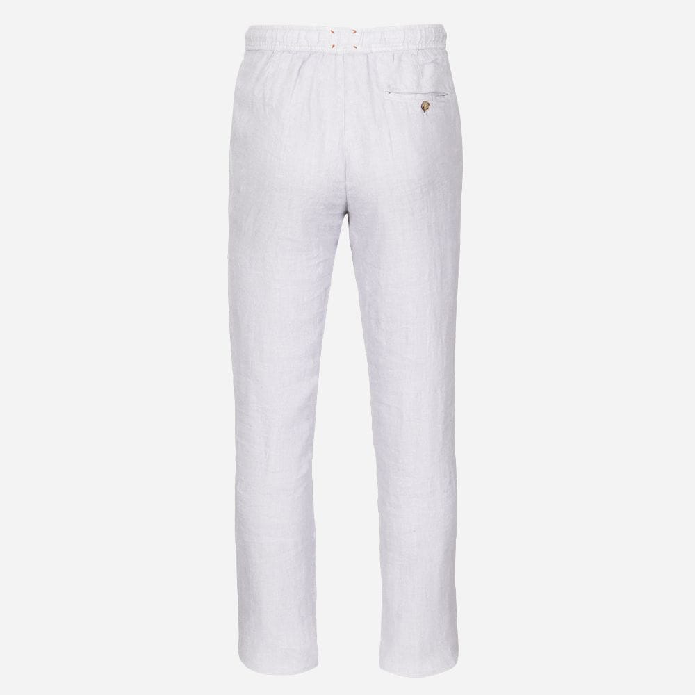 Amalfi Slim Linen Pant - White