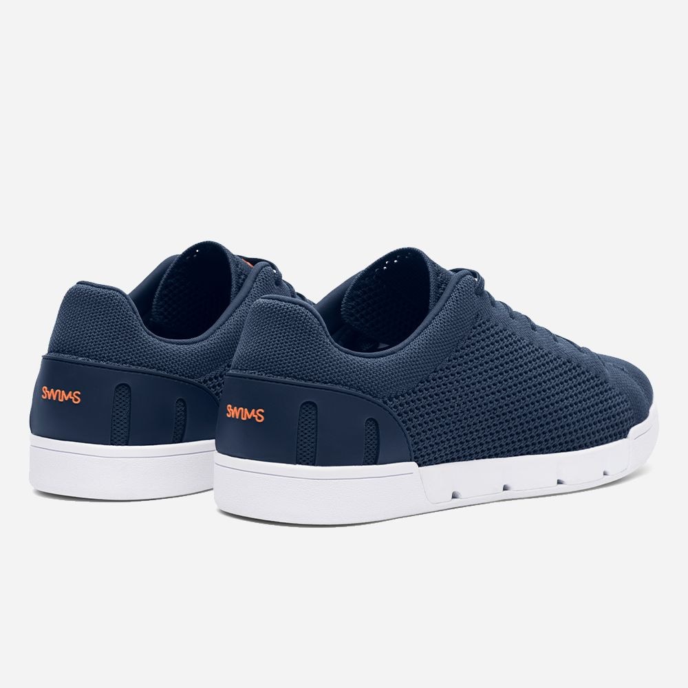 Breeze Tennis Knit - Navy/White