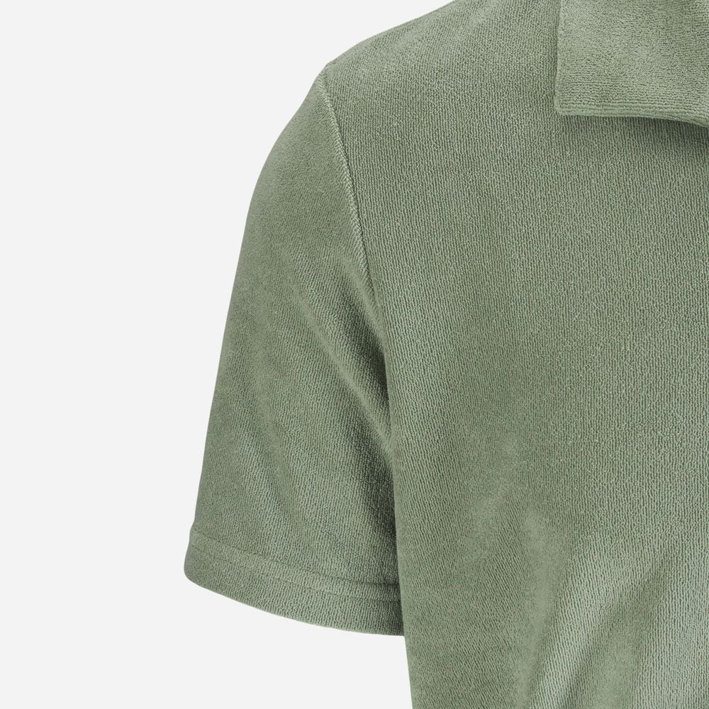 Riviera Terry Polo Short Sleeve - Mint Green