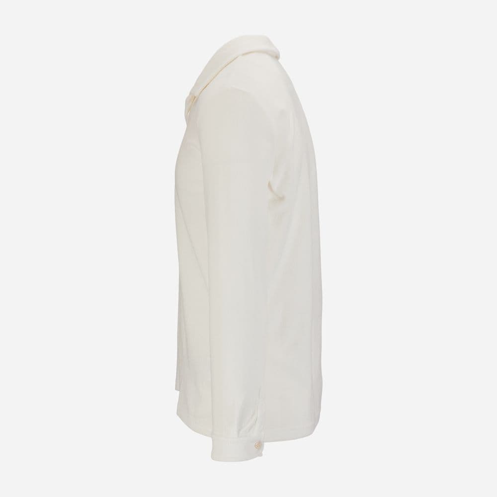 Riviera Terry Polo Long Sleeve - White