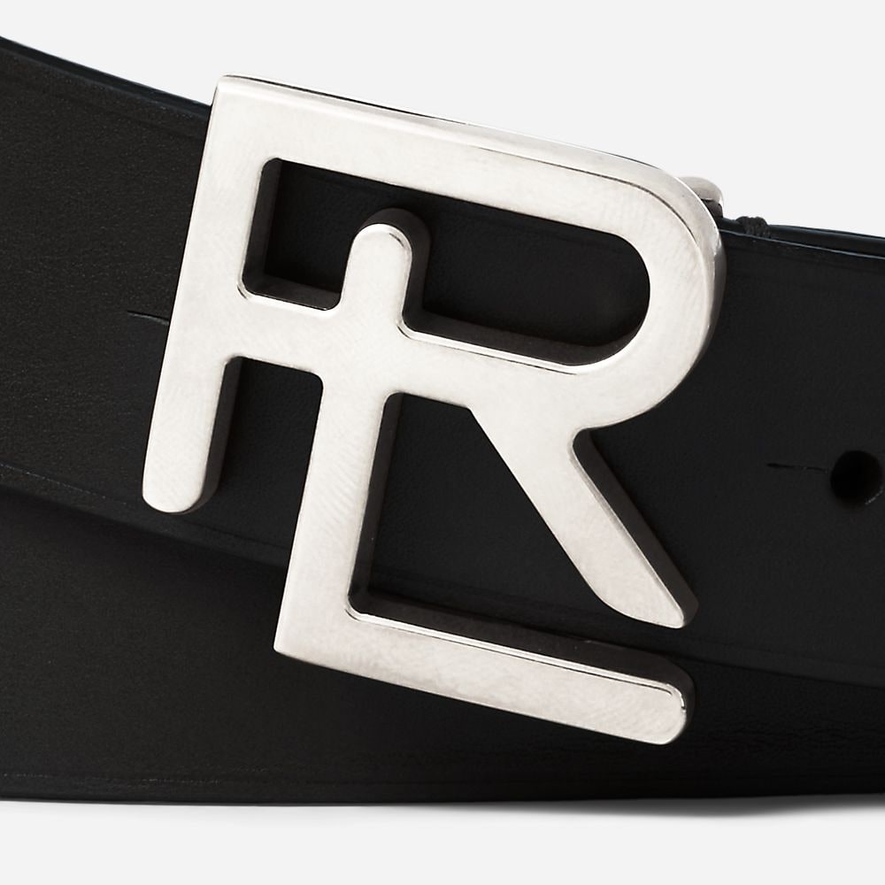 R.L. Vachetta Leather Belt - Black