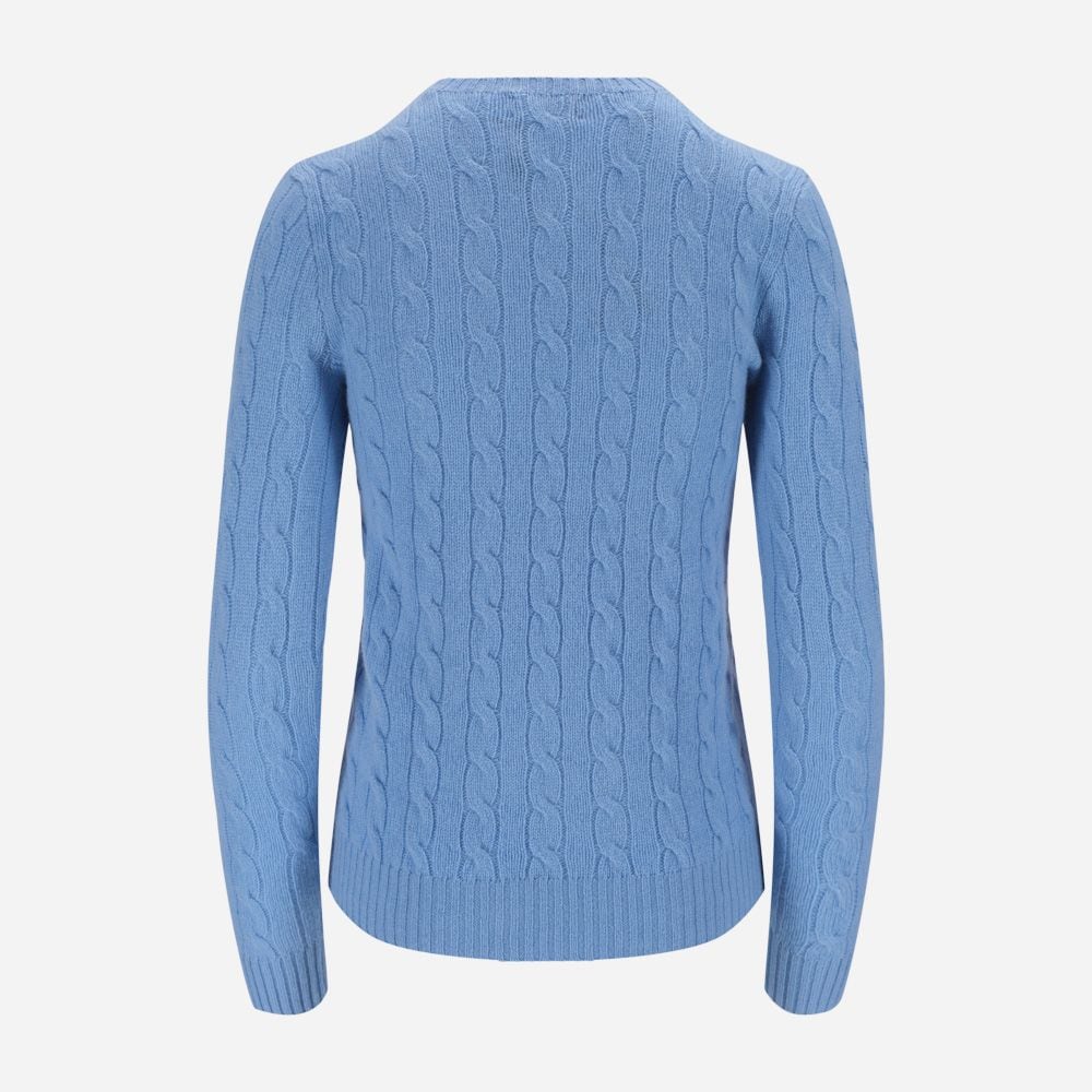 Cable-Knit Wool-Cashmere Sweater - New Litchfield Blue