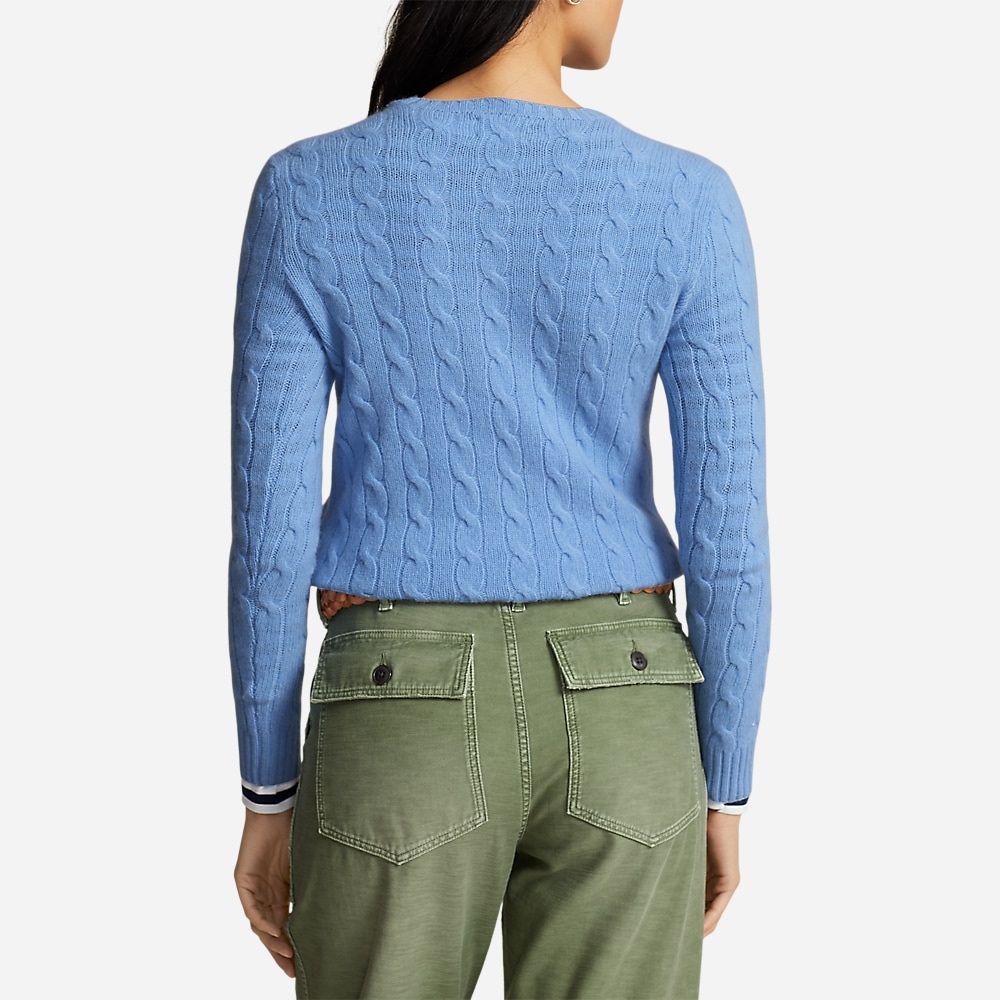 Cable-Knit Wool-Cashmere Sweater - New Litchfield Blue