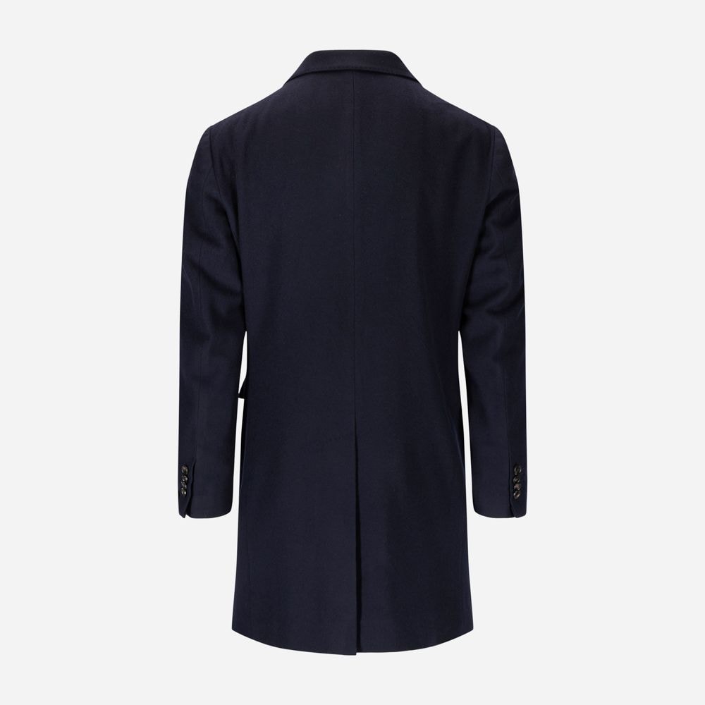 Double Breasted Coat - Navy