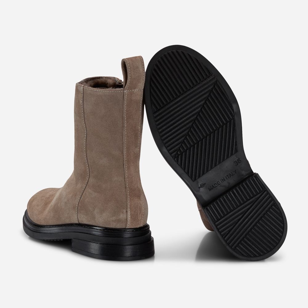 Boots With Fur - Velour Sesamo