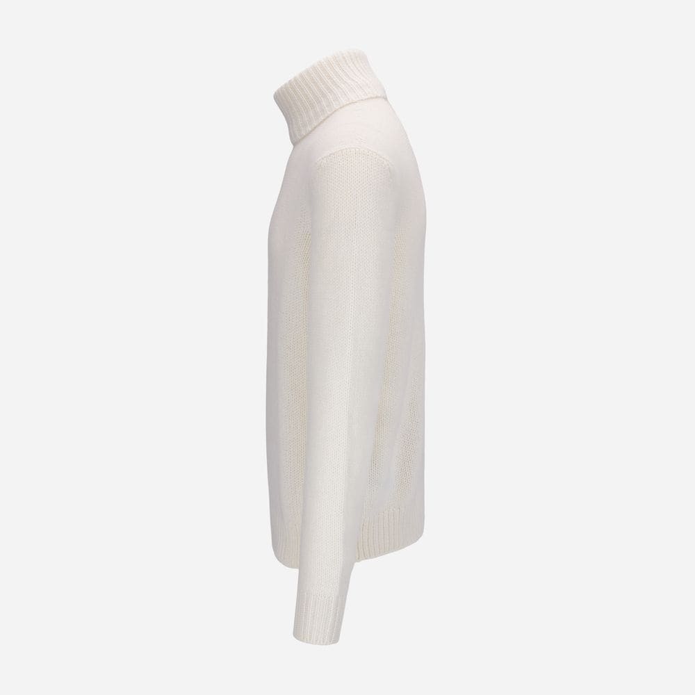 Long Sleeve Cashmere Turtleneck - Lux Cream
