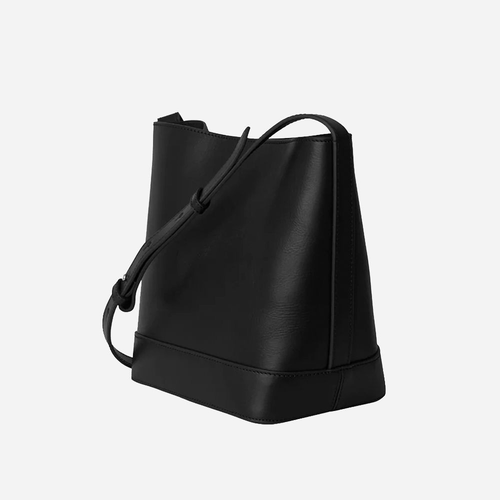Edith Small Bucket Bag - Vegetal Black