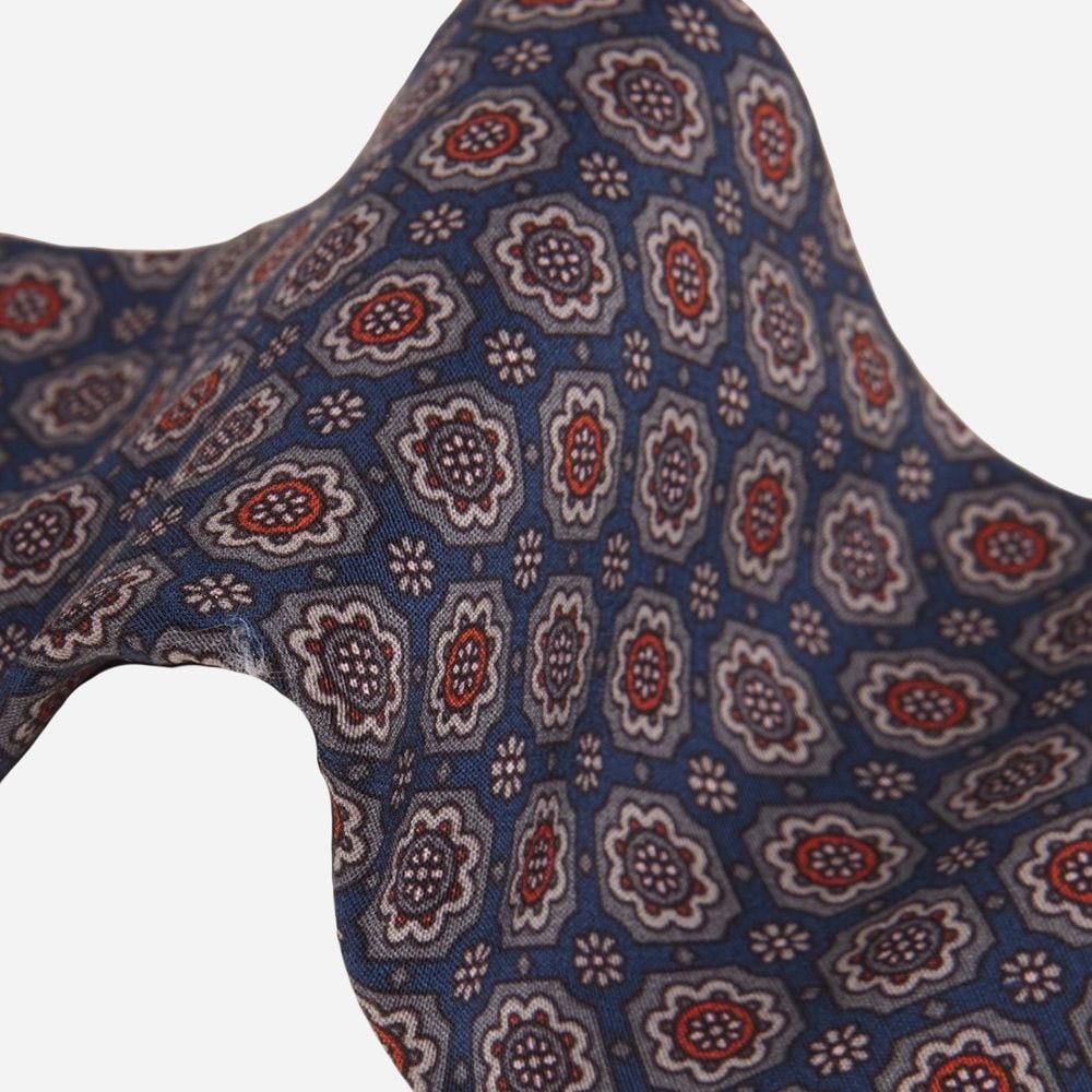 Tie Silk - Blue Patterned