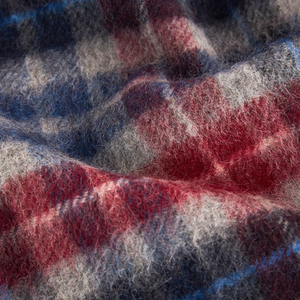 Small Check Scarf - Blue