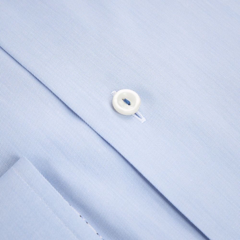 Contemporary Twill Shirt - Light Blue Geometric Print
