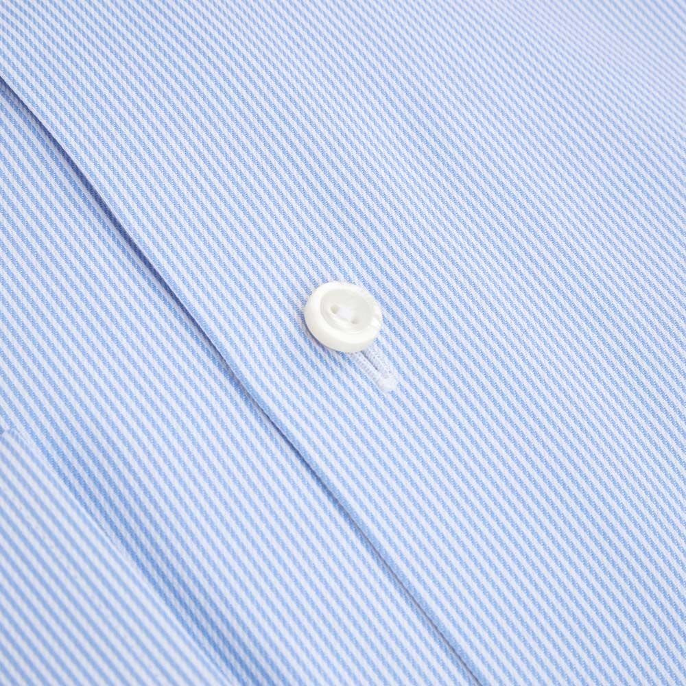 Slim Twill Shirt - Light Blue Fine Stripe