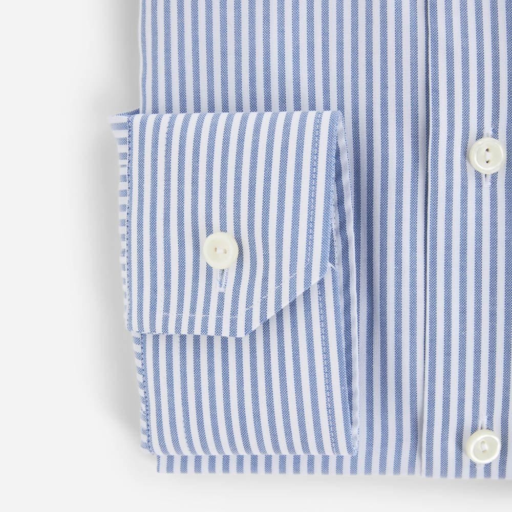 Slim Oxford Shirt - Mid Blue Bengal Striped