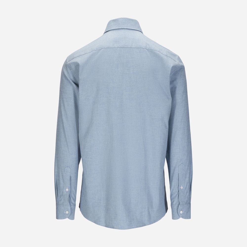 Flanel Slimline Shirt - Light Blue
